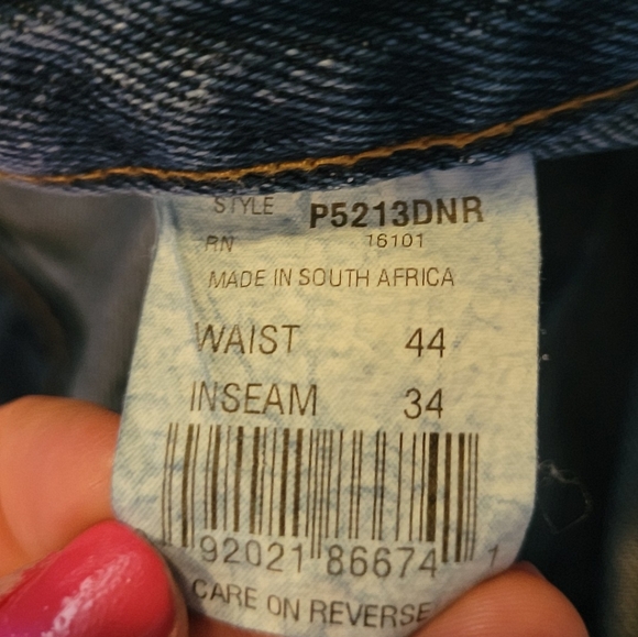 Brand New Berne Apparel 5 pocket work jean relaxed fit mens size 44 x 34 - Picture 6 of 8